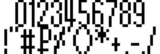 Pokemon X and Y Regular Font OTHER CHARS