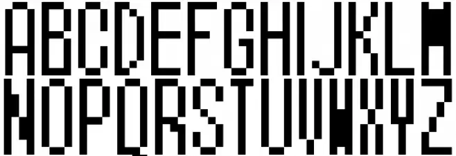 Pokemon X and Y Regular Шрифта ВЕРХНИЙ