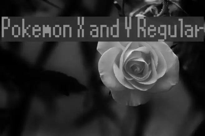 Pokemon X and Y Regular Font examples