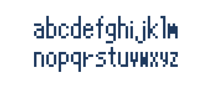 Pokemon X and Y Regular Lowercase