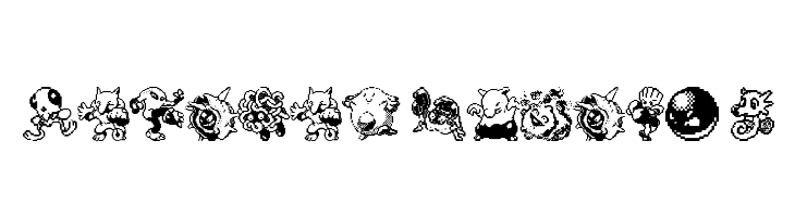 Pokemon pixels 2  Frei Schriftart Herunterladen