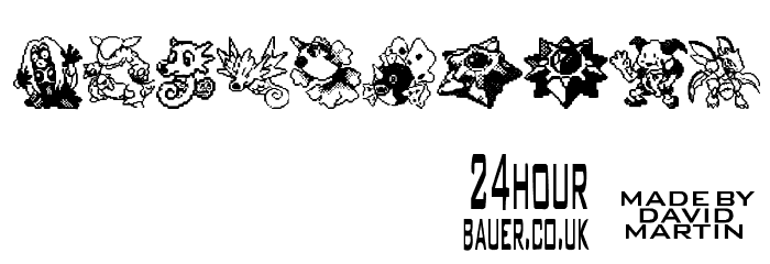 Pokemon pixels 2 Font OTHER CHARS