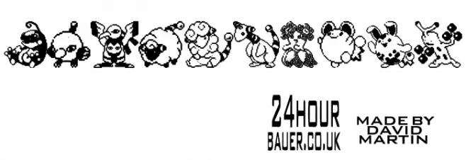 Pokemon pixels 2 Font OTHER CHARS