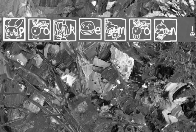 Pokemon ! Font examples