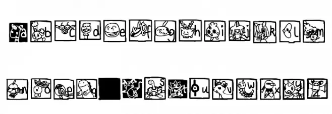 Pokemon ! Caratteri MINUSCOLO