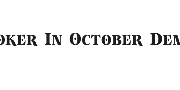 Poker In October Demo Logo