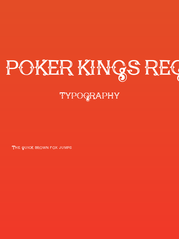 Poker Kings Regular Poster