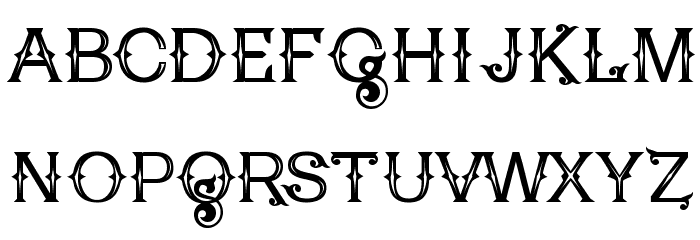 Poker Kings Regular Font LOWERCASE