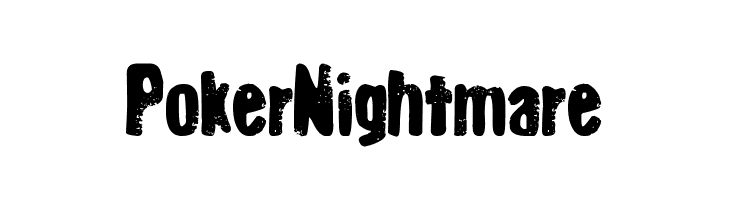 Poker Nightmare  Frei Schriftart Herunterladen