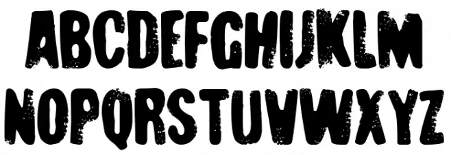 Poker Nightmare Font UPPERCASE