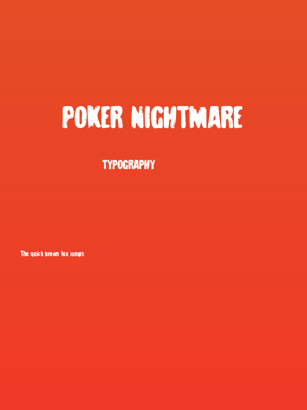 Poker Nightmare Poster