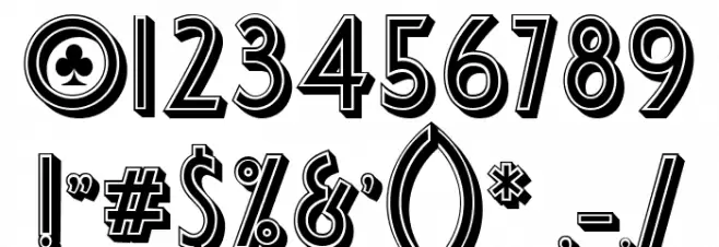 Poker Regular Font OTHER CHARS