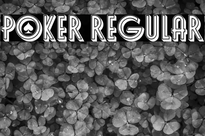 Poker Regular Font examples