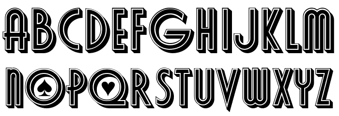Poker Regular Font LOWERCASE