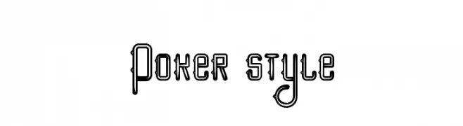 Poker style  baixar fontes gratis