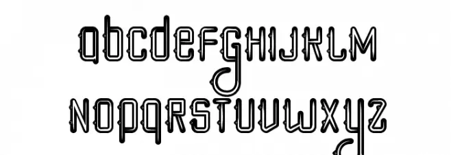 Poker style Schriftart Kleinbuchstaben