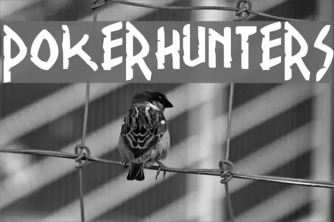 PokerHunters Font examples