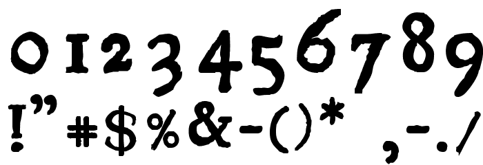 Pokoljaro Font OTHER CHARS