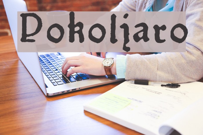 Pokoljaro Font examples