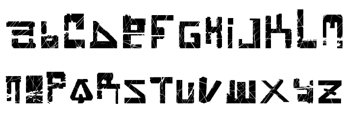 Pokurium Used Font LOWERCASE