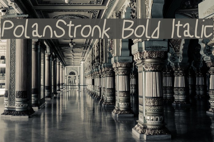 PolanStronk Bold Italic Example 2