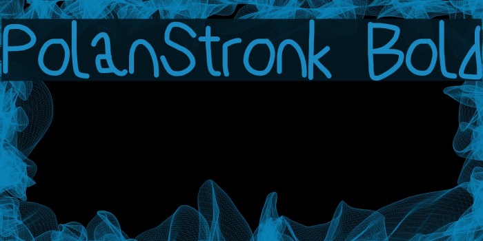 PolanStronk Bold Font examples