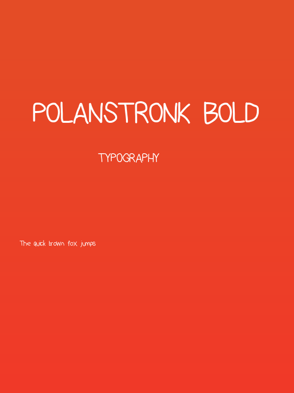 PolanStronk Bold Poster