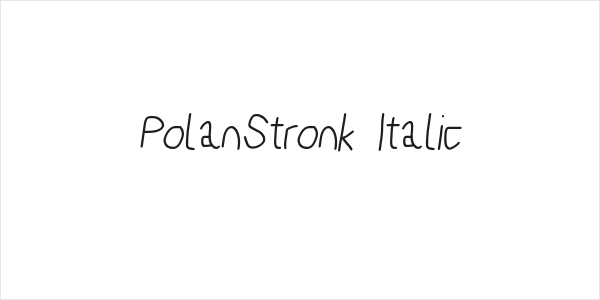 PolanStronk Italic Logo