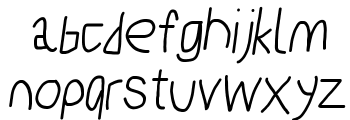 PolanStronk Italic Font LOWERCASE