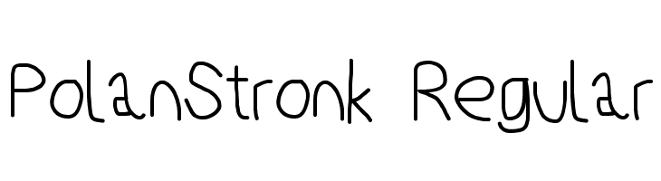 PolanStronk Regular  Fuentes Gratis Descargar