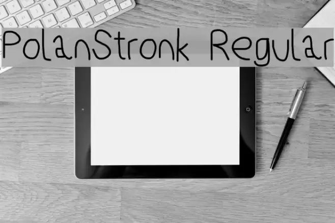 PolanStronk Regular Font examples