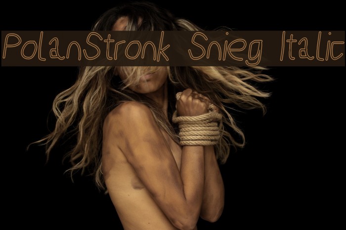 PolanStronk Snieg Italic Font examples