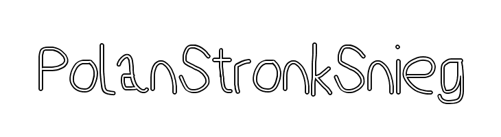 PolanStronk Snieg  नि: शुल्क फ़ॉन्ट्स डाउनलोड