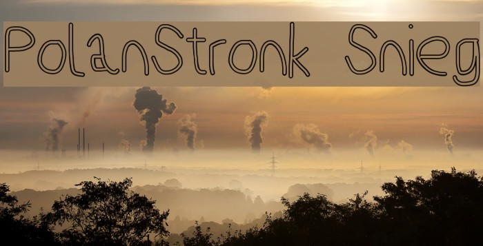 PolanStronk Snieg Font examples