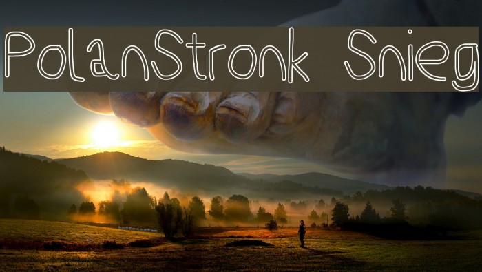 PolanStronk Snieg Font examples