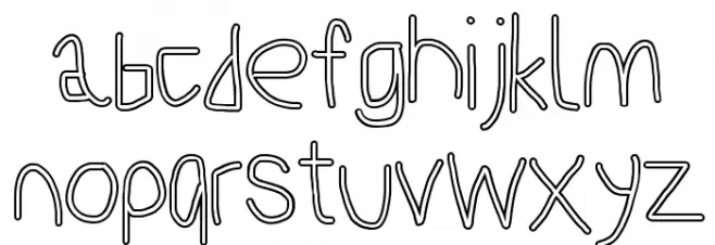 PolanStronk Snieg Font LOWERCASE