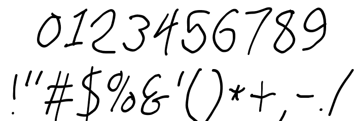 PolanWritings Narrow Italic Font OTHER CHARS