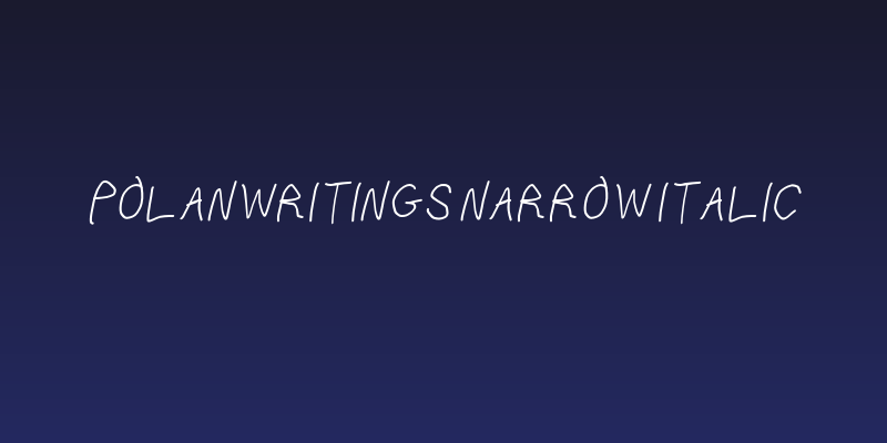 PolanWritings Narrow Italic Social Header
