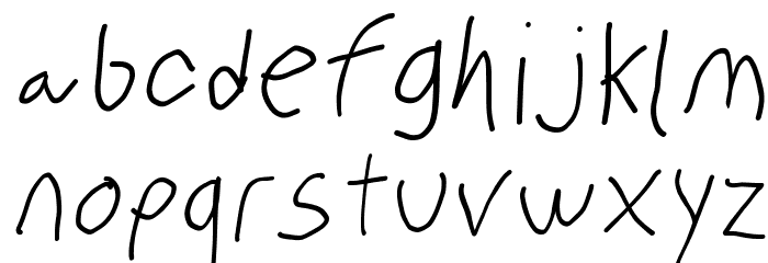 PolanWritings Narrow Italic Font LOWERCASE