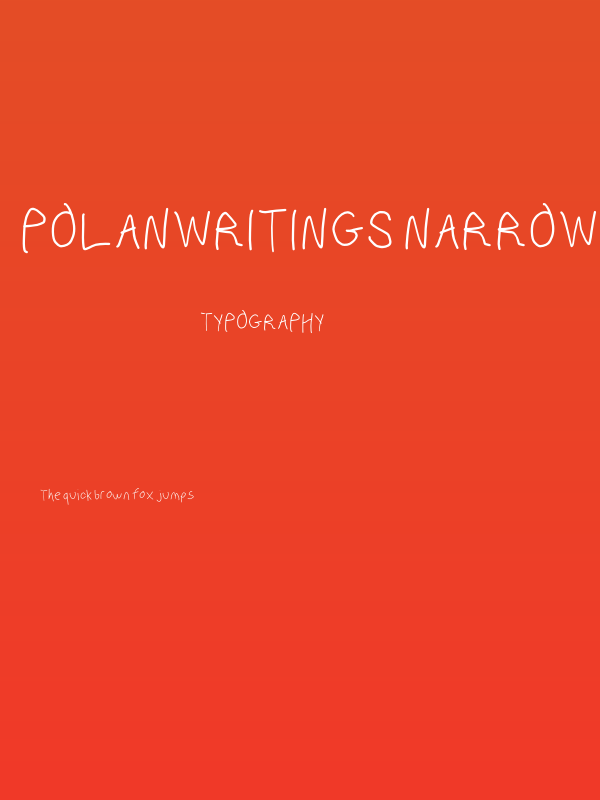 PolanWritings Narrow Poster