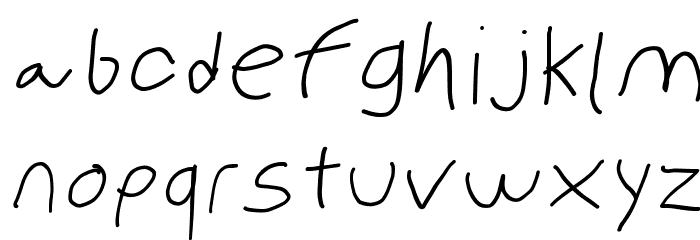 PolanWritings Wide Italic Font LOWERCASE