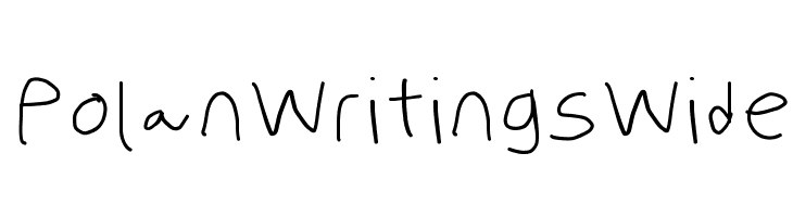 PolanWritings Wide  les polices de caractères gratuit tlcharger
