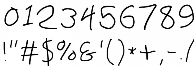 PolanWritings Wide Font OTHER CHARS