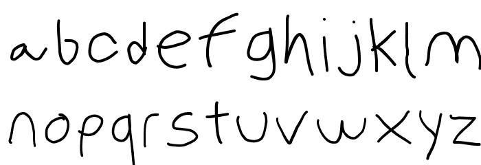 PolanWritings Wide Font LOWERCASE