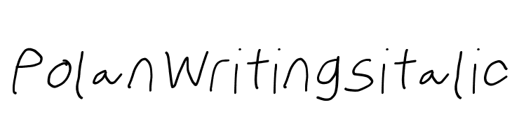 PolanWritings italic Font