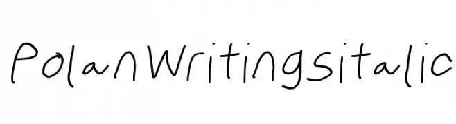 PolanWritings italic  नि: शुल्क फ़ॉन्ट्स डाउनलोड