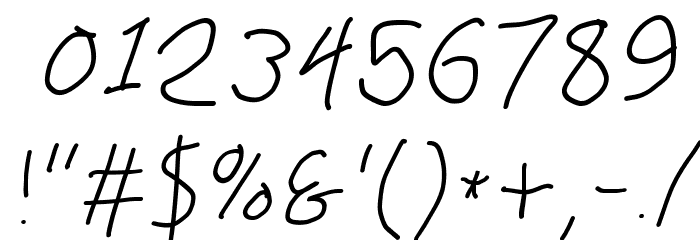 PolanWritings italic Font OTHER CHARS