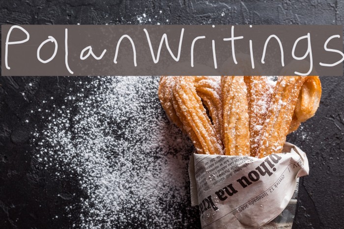 PolanWritings Font examples