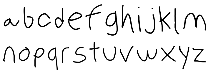 PolanWritings Font LOWERCASE