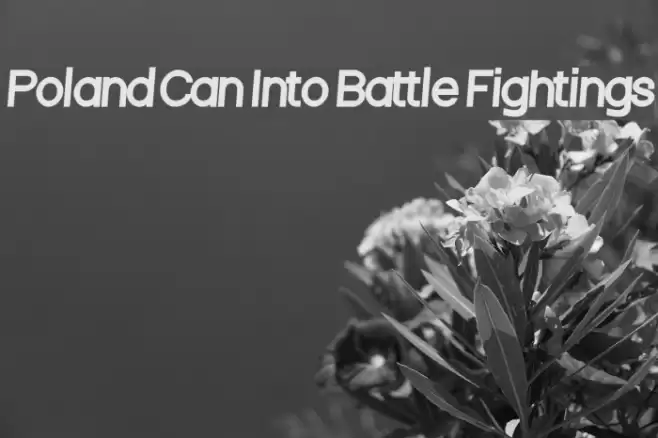 Poland Can Into Battle Fightings Font examples